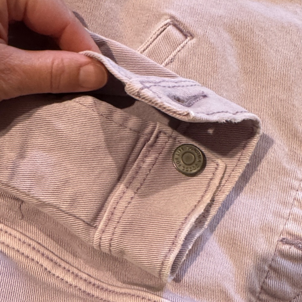 Like New! Lavender Denim Jacket - Picture 3 of 11